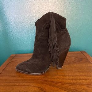 Frye Black Fringe Boot
